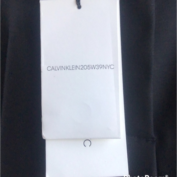 Calvin Klein-205W39NYC-RAF Simon’s  Women’s Black Pants with Red/Velvet Stripe - Picture 13 of 14